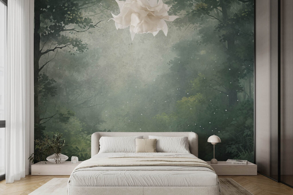 Luz na floresta enevoada — interior 2