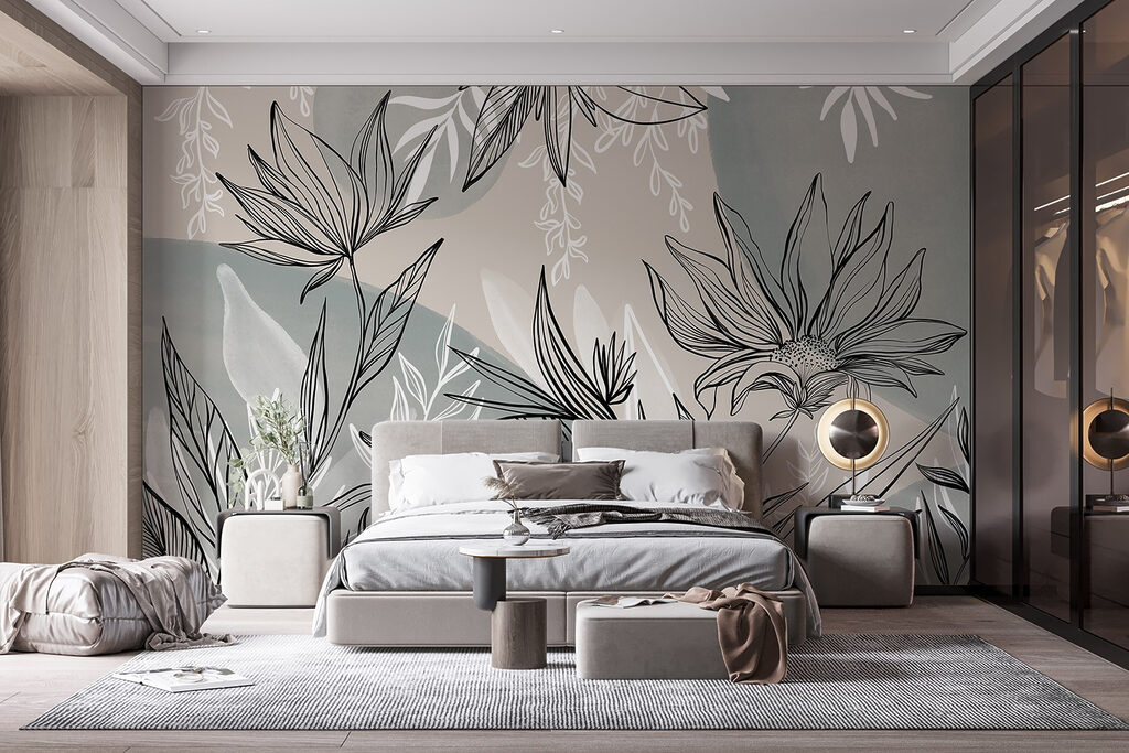 Folhas em linhas gráficas — interior 2