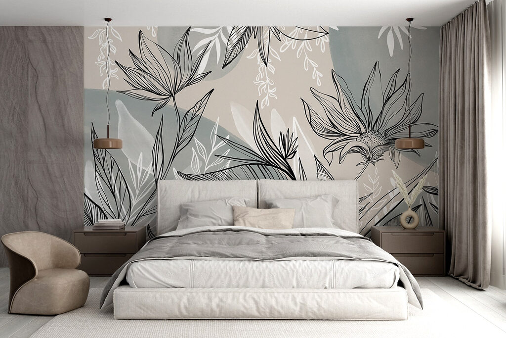Folhas em linhas gráficas — interior 5
