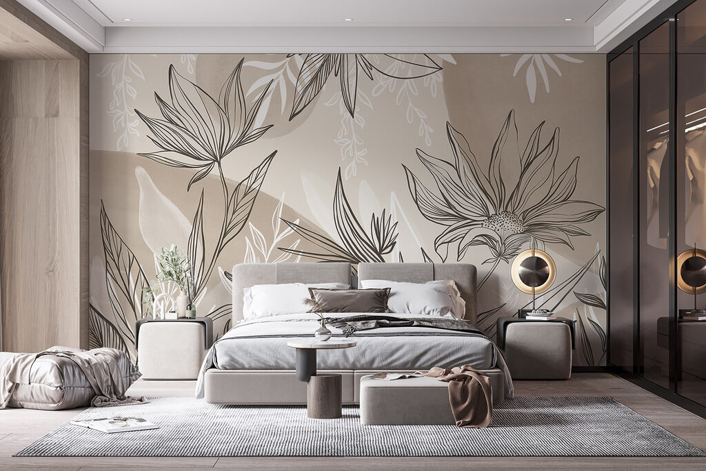 Folhas em linhas gráficas — interior 2
