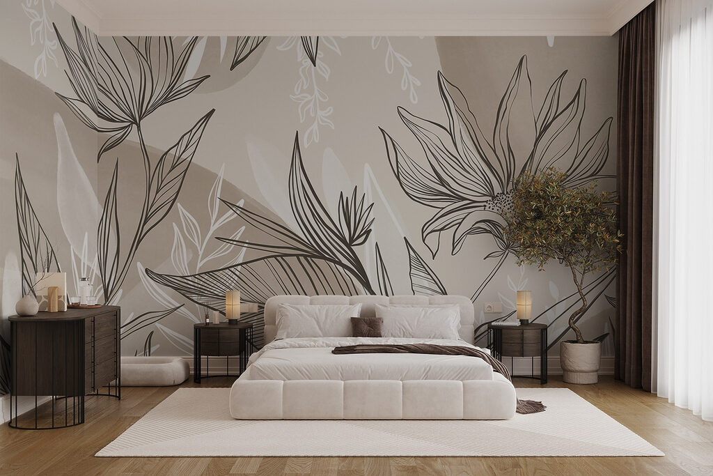 Folhas em linhas gráficas — interior 3