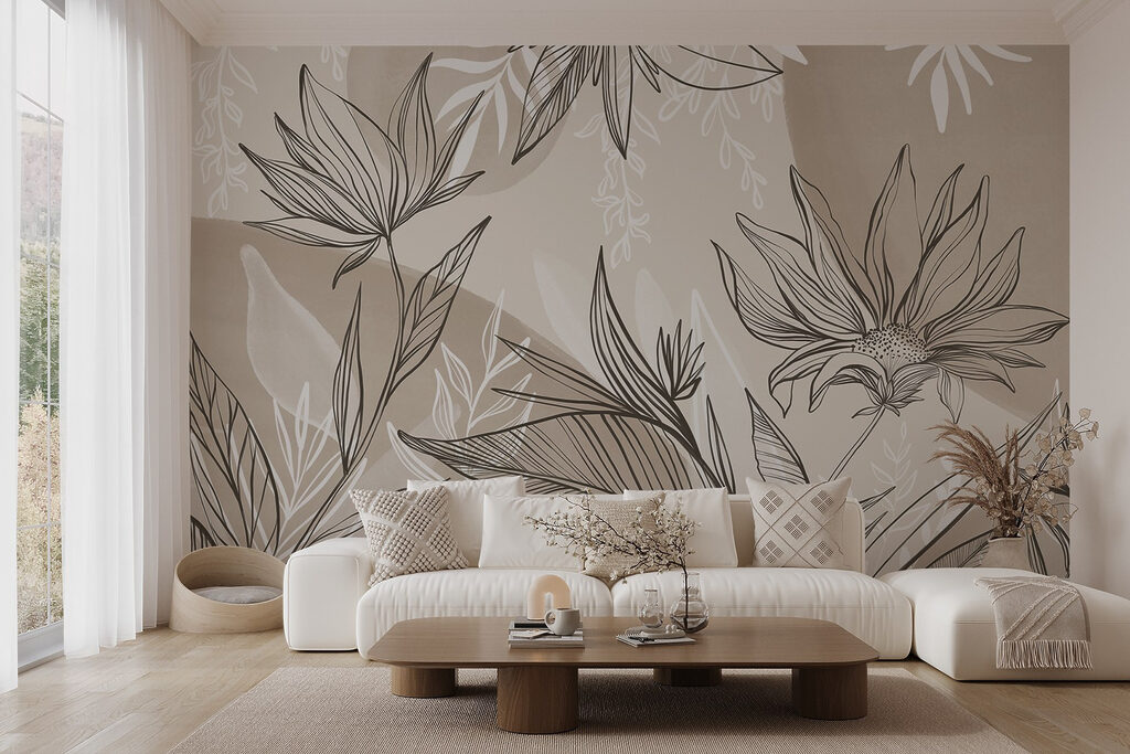 Folhas em linhas gráficas — interior 5