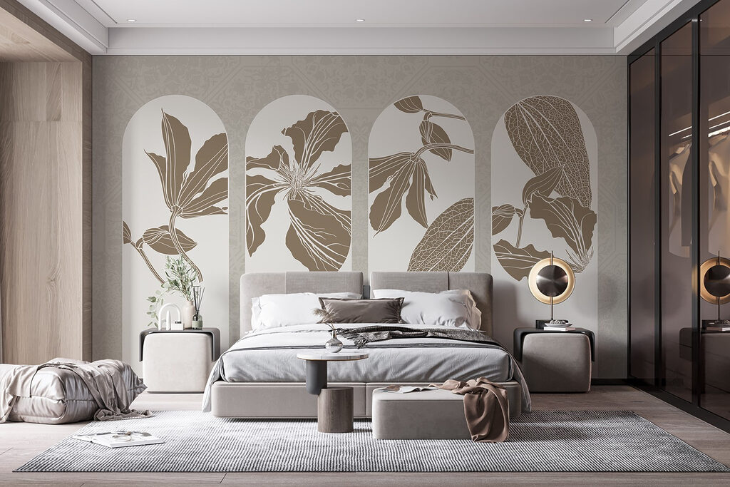 Quatro arcos com flores — interior 1