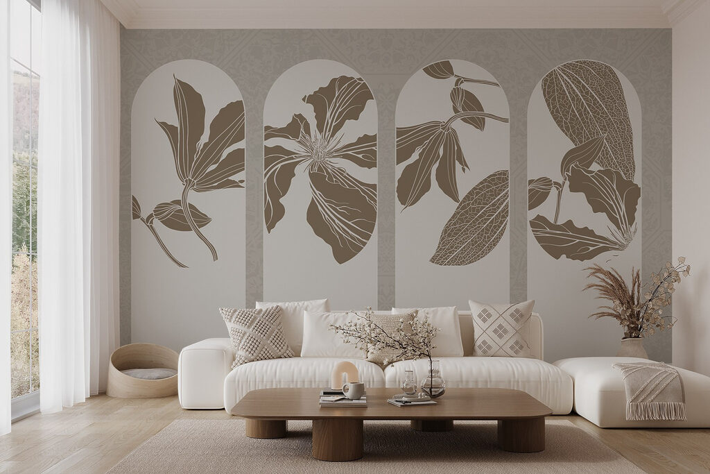 Quatro arcos com flores — interior 4