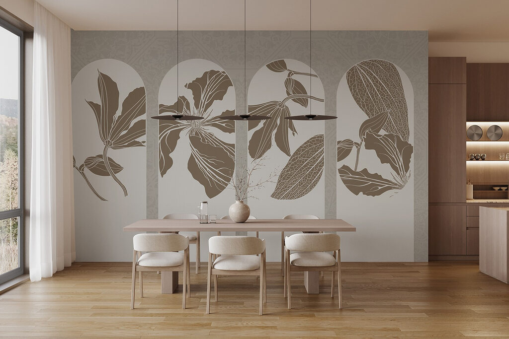Quatro arcos com flores — interior 6