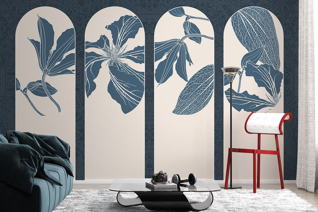Quatro arcos com flores — interior 5