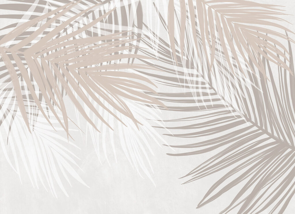 Folhas de palmeira bege — design completo