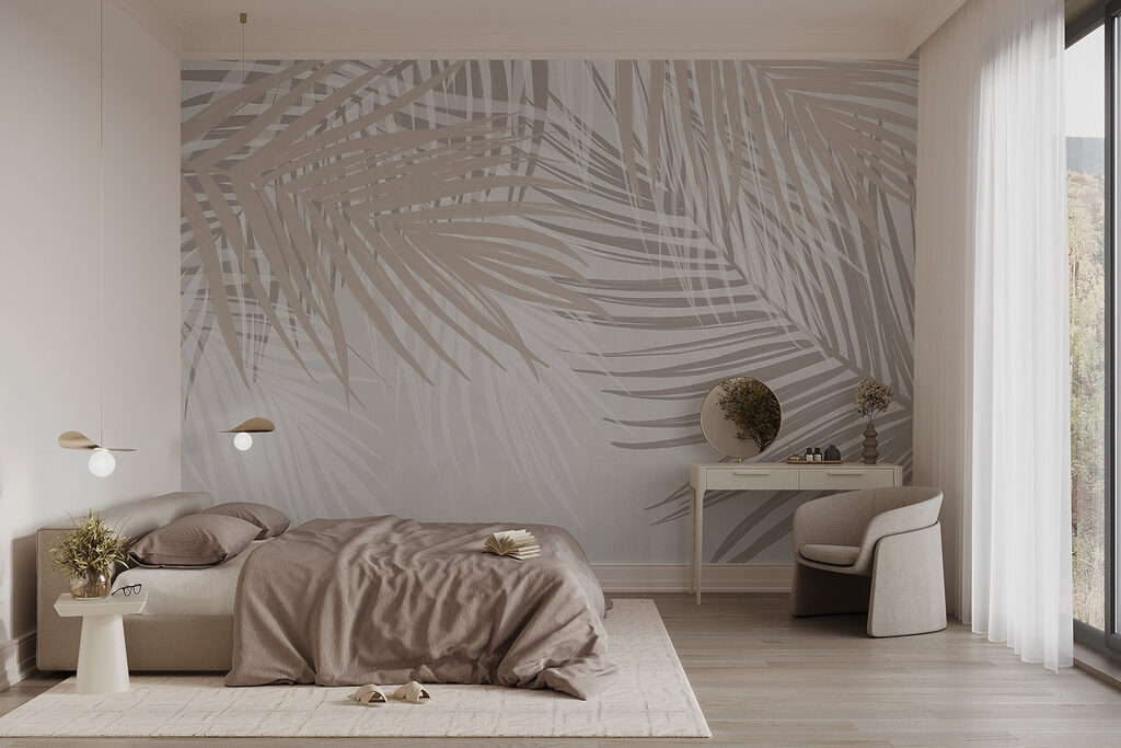 Folhas de palmeira bege — interior 2