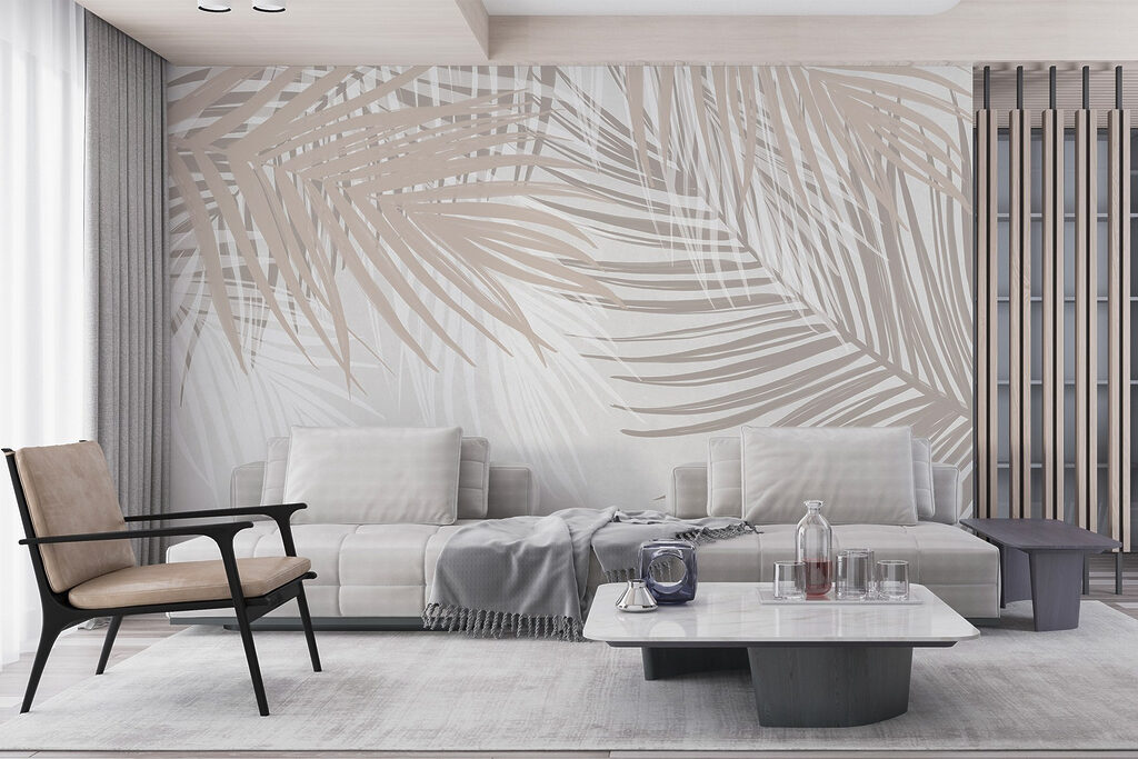 Folhas de palmeira bege — interior 6