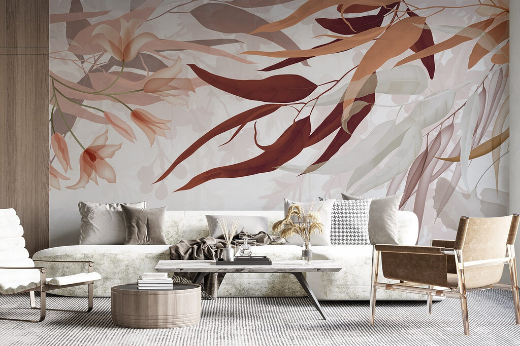 Folhas cor-de-rosa pendentes — interior 5