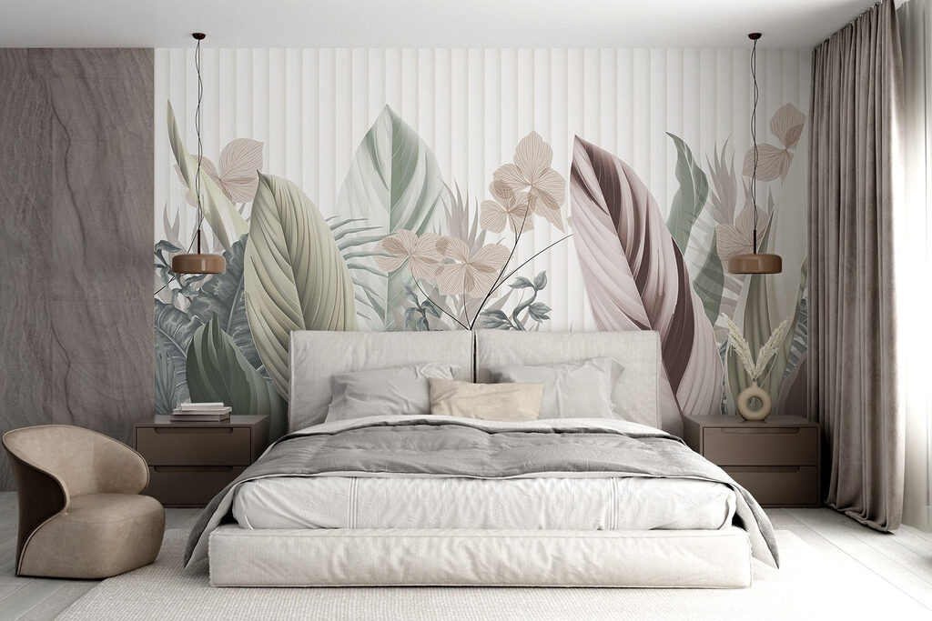Jardim tropical em riscas — interior 1
