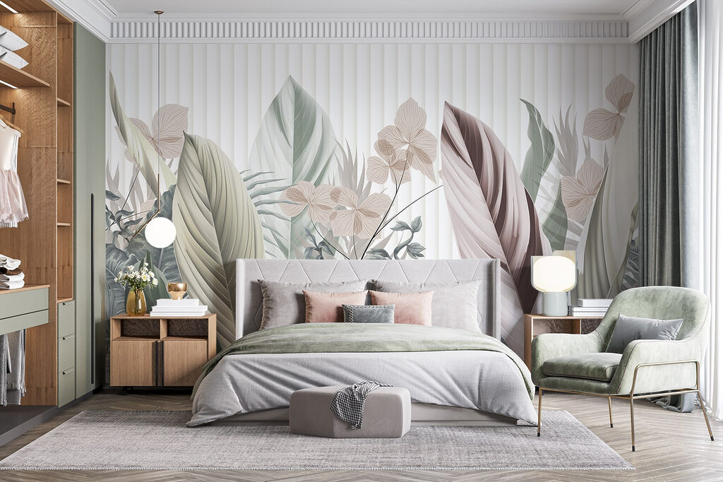 Jardim tropical em riscas — interior 2
