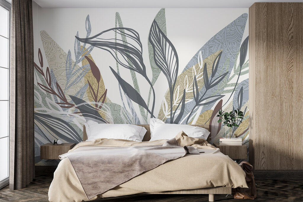 Folhas coloridas com estrutura — interior 1