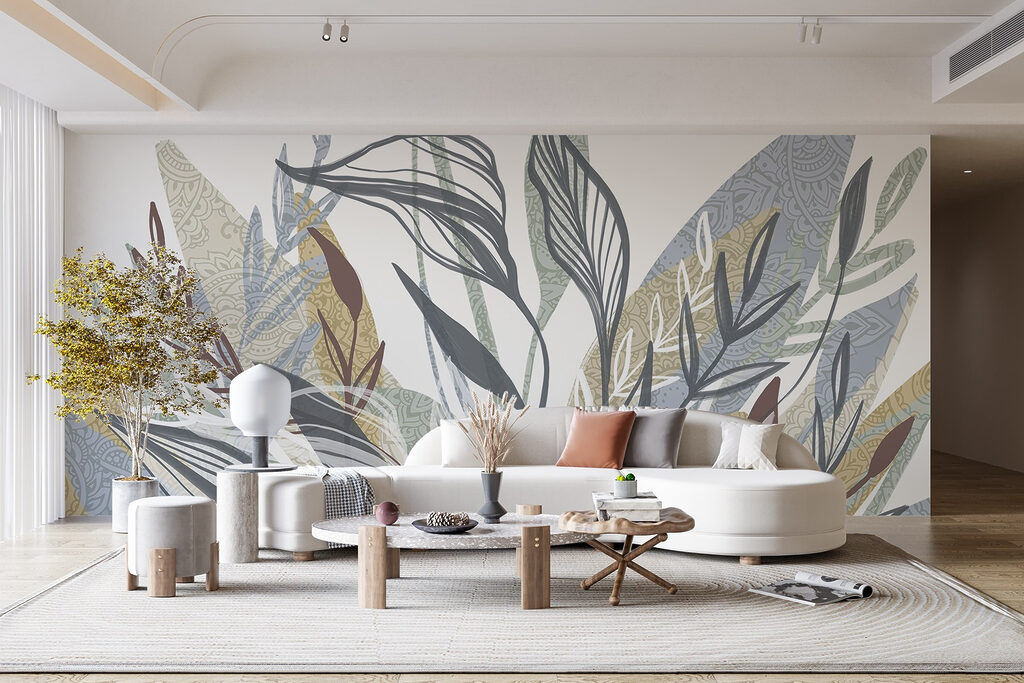 Folhas coloridas com estrutura — interior 2