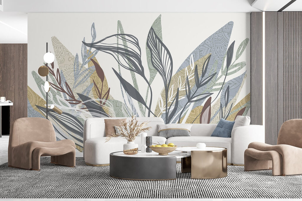 Folhas coloridas com estrutura — interior 3