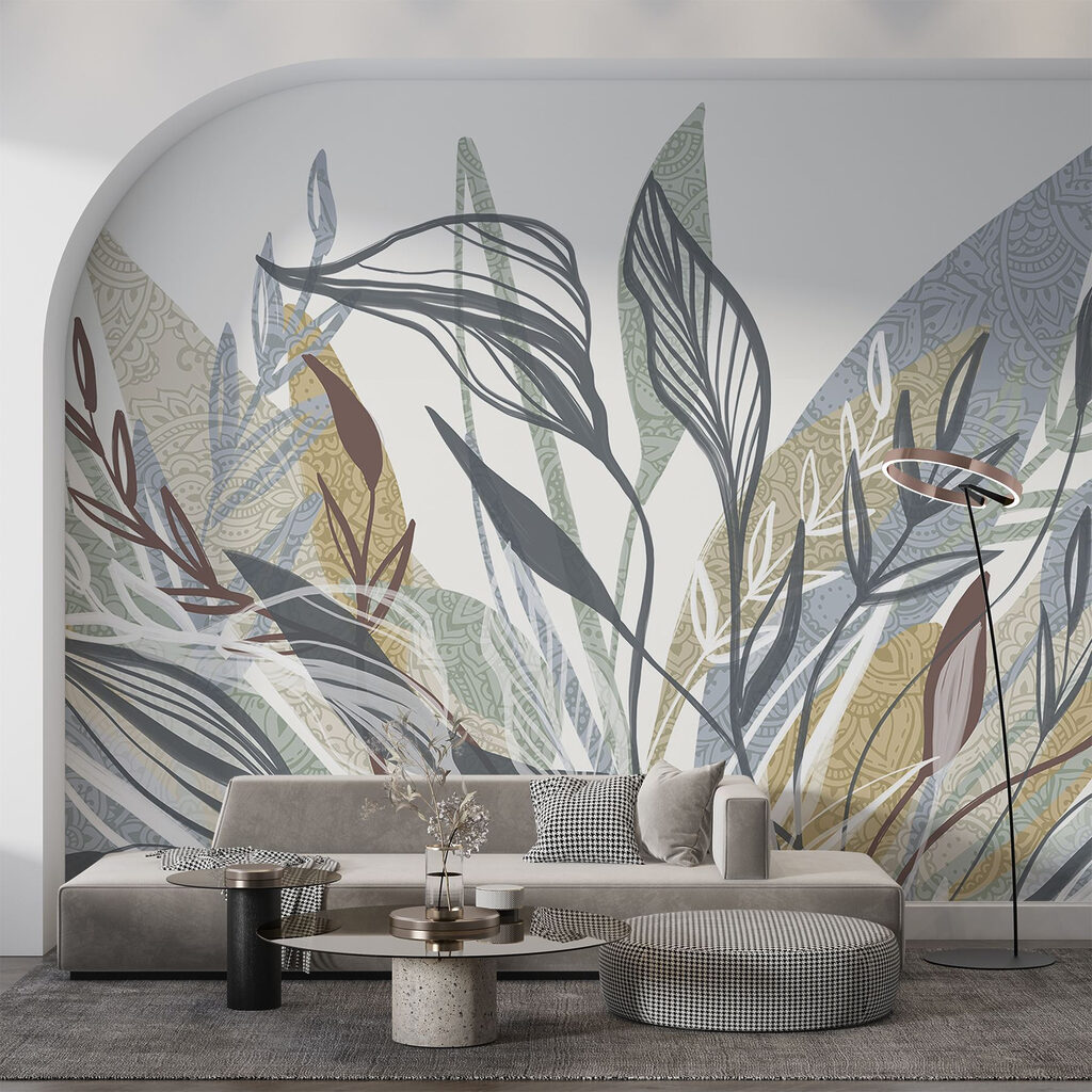 Folhas coloridas com estrutura — interior 5