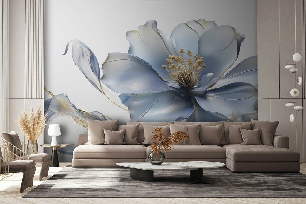 Flor com detalhes dourados — interior 3