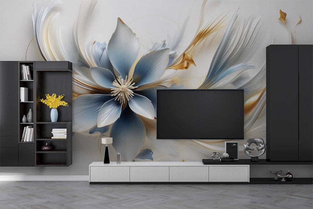 Flor entre formas sinuosas — interior 2