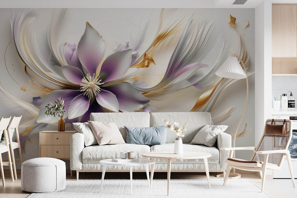 Flor entre formas sinuosas — interior 2