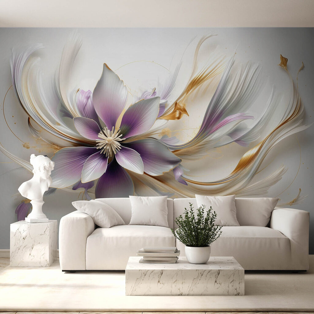 Flor entre formas sinuosas — interior 3