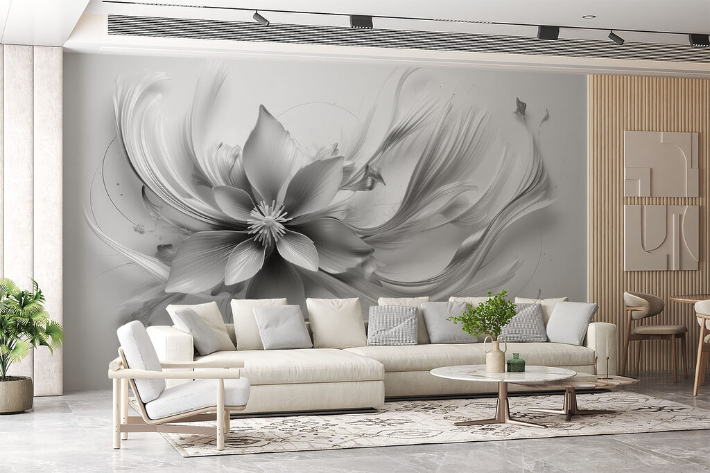Flor entre formas sinuosas — interior 3