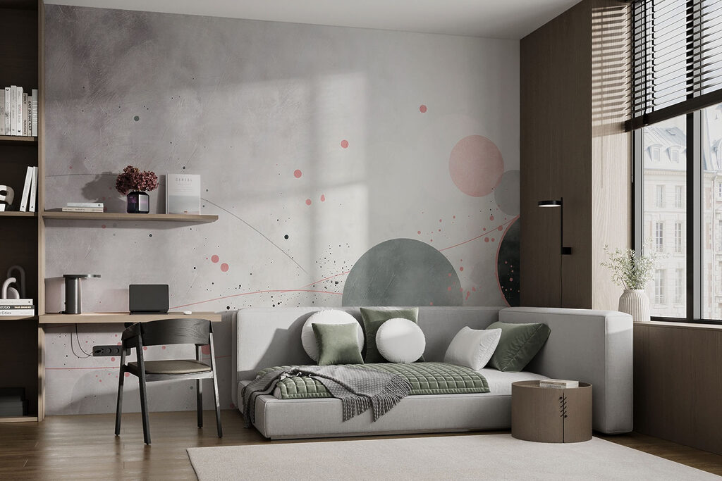 Círculos sobre cinzento — interior 1