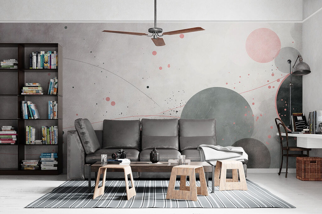 Círculos sobre cinzento — interior 2
