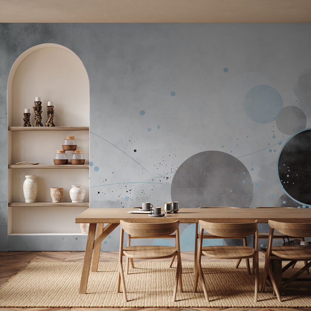 Círculos sobre cinzento — interior 3