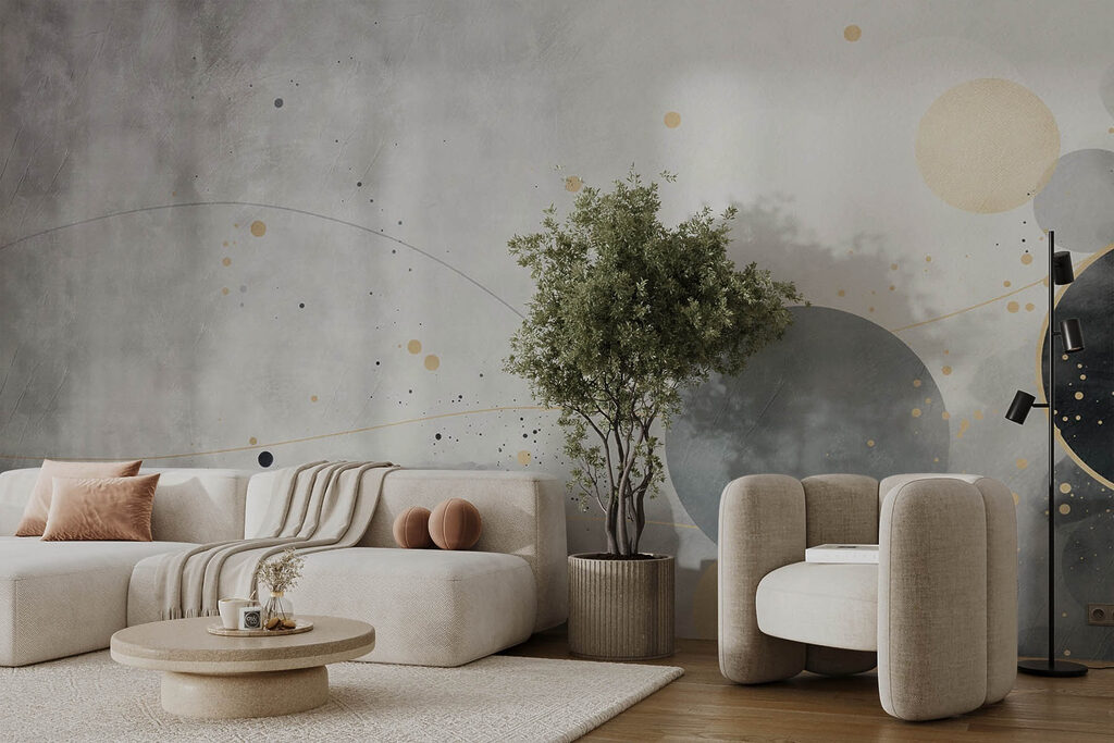 Círculos sobre cinzento — interior 3