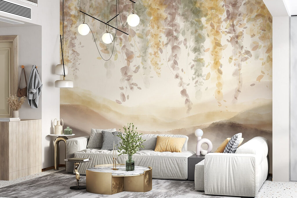 Ramos pendentes sobre colinas — interior 2