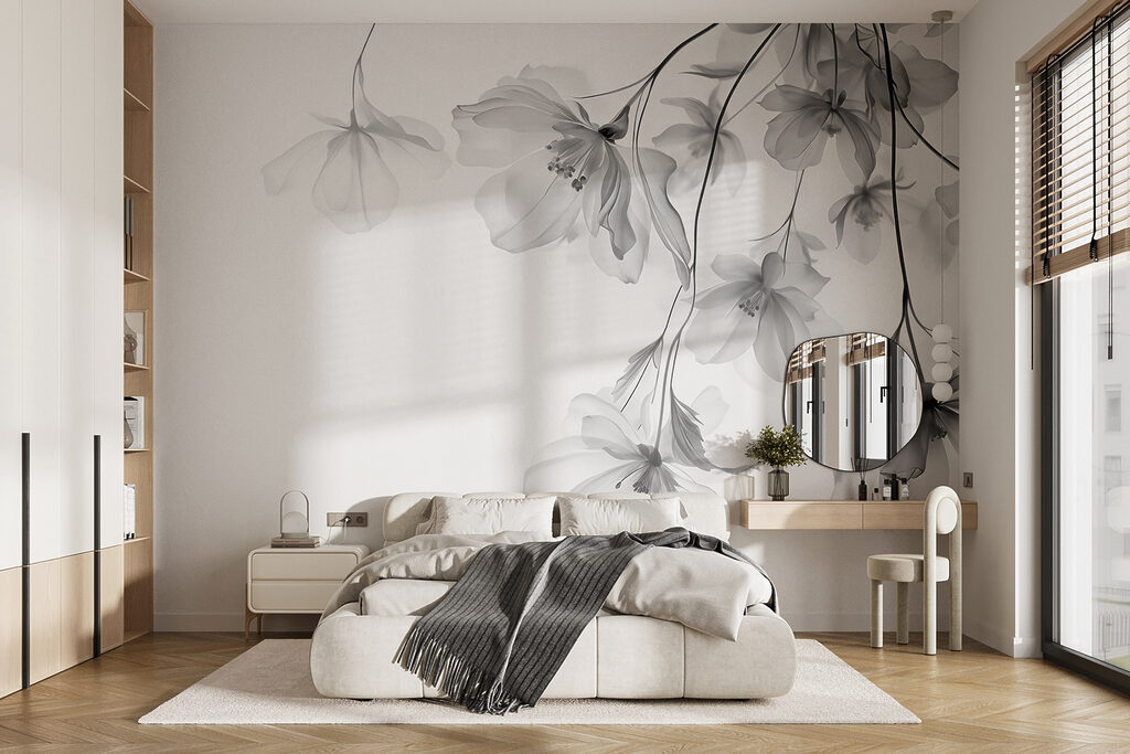 Flores pendentes em ramos — interior 2