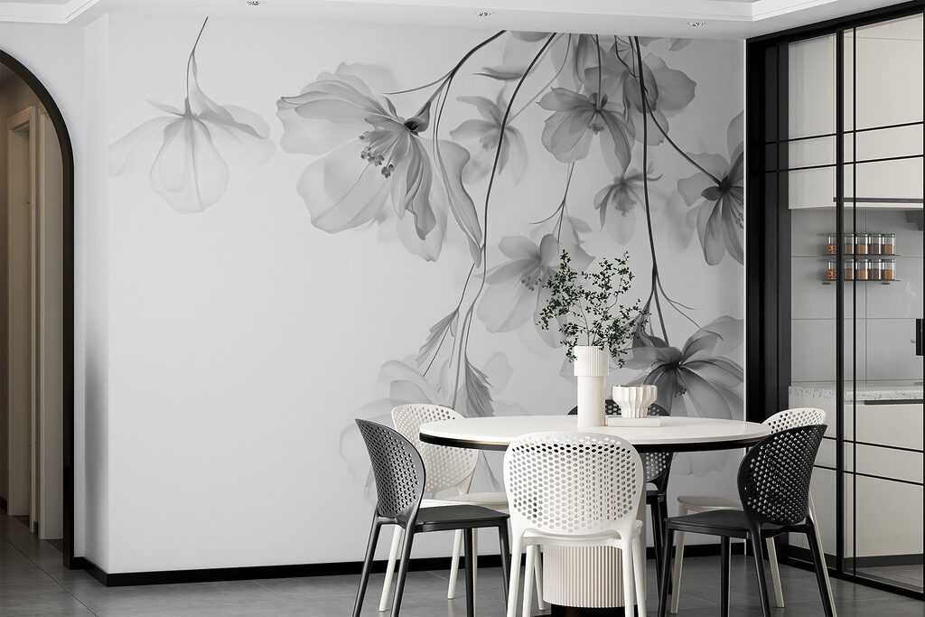 Flores pendentes em ramos — interior 6