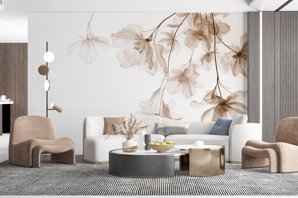 Flores pendentes em ramos — interior 6