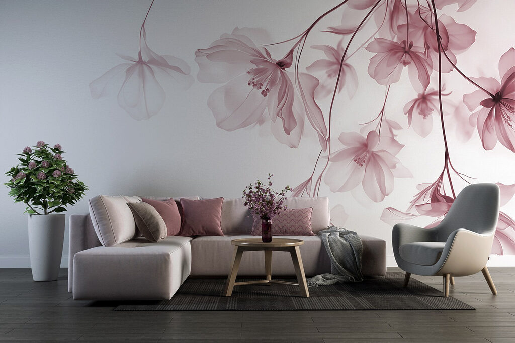 Flores pendentes em ramos — interior 5