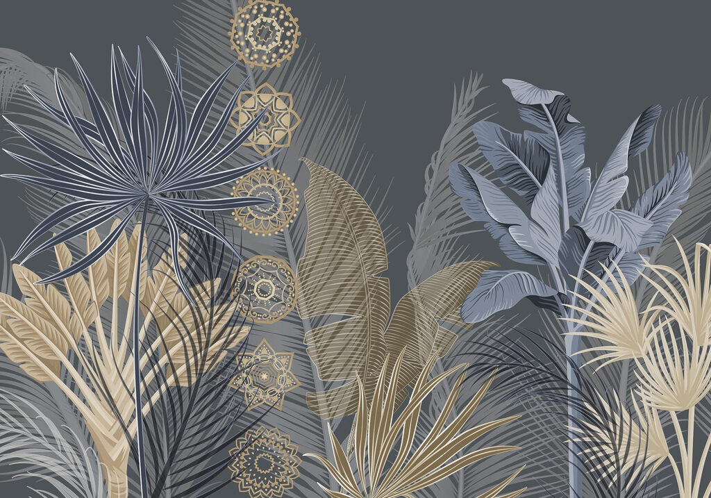 Formas tropicais gráficas — design completo