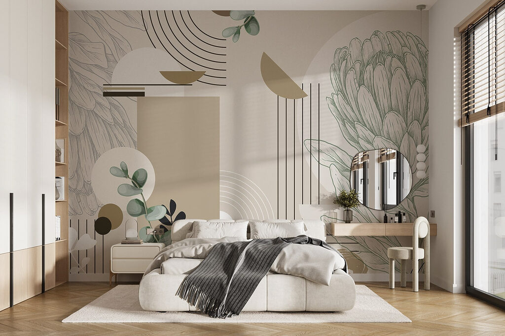 Flor com arcos geométricos — interior 1