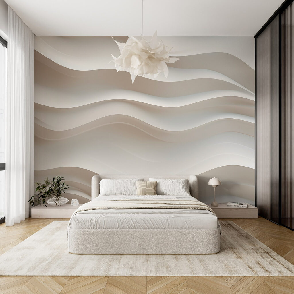 Camadas ondulantes em creme — interior 2