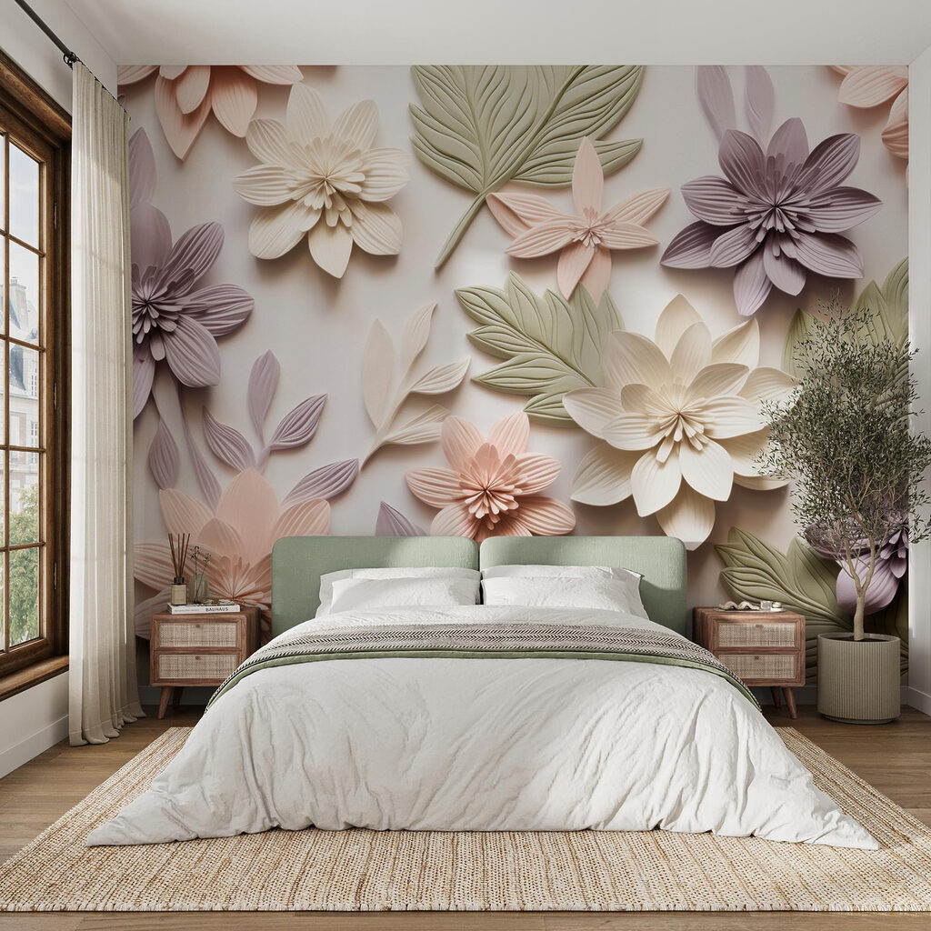 Flores coloridas em relevo — interior 4
