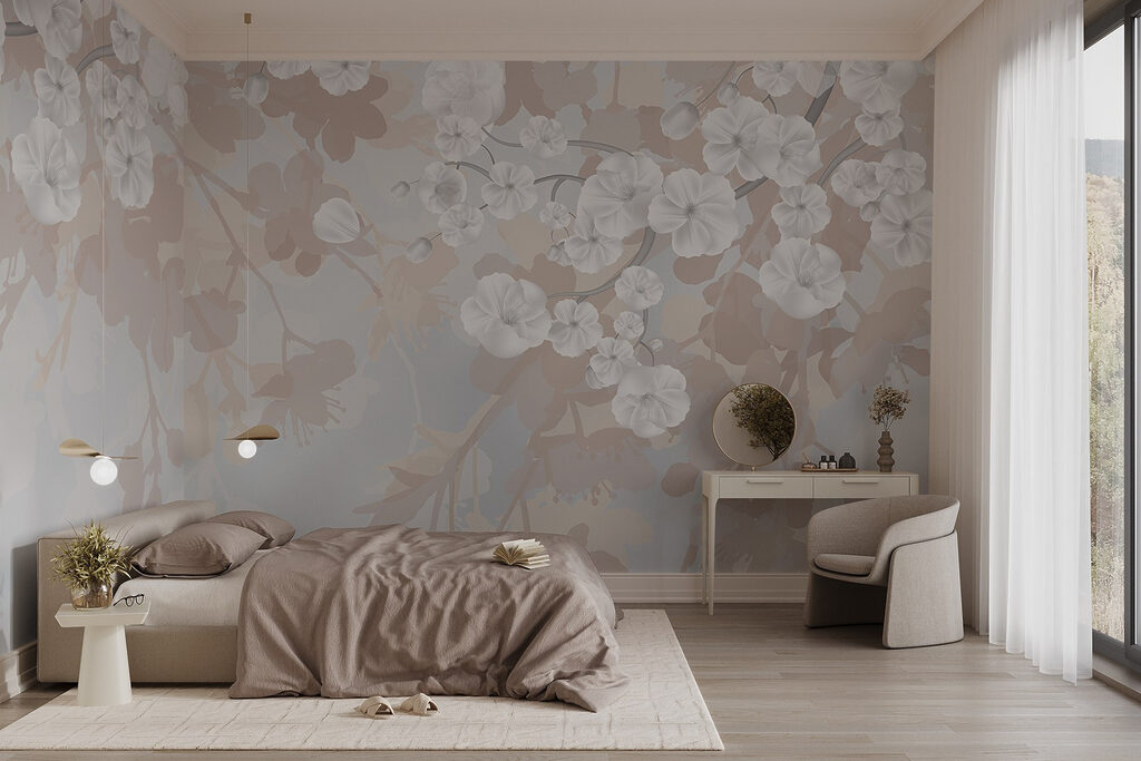 Flores brancas em cachos — interior 2