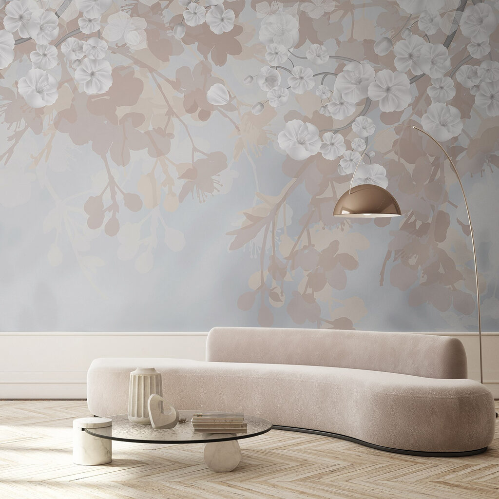 Flores brancas em cachos — interior 5