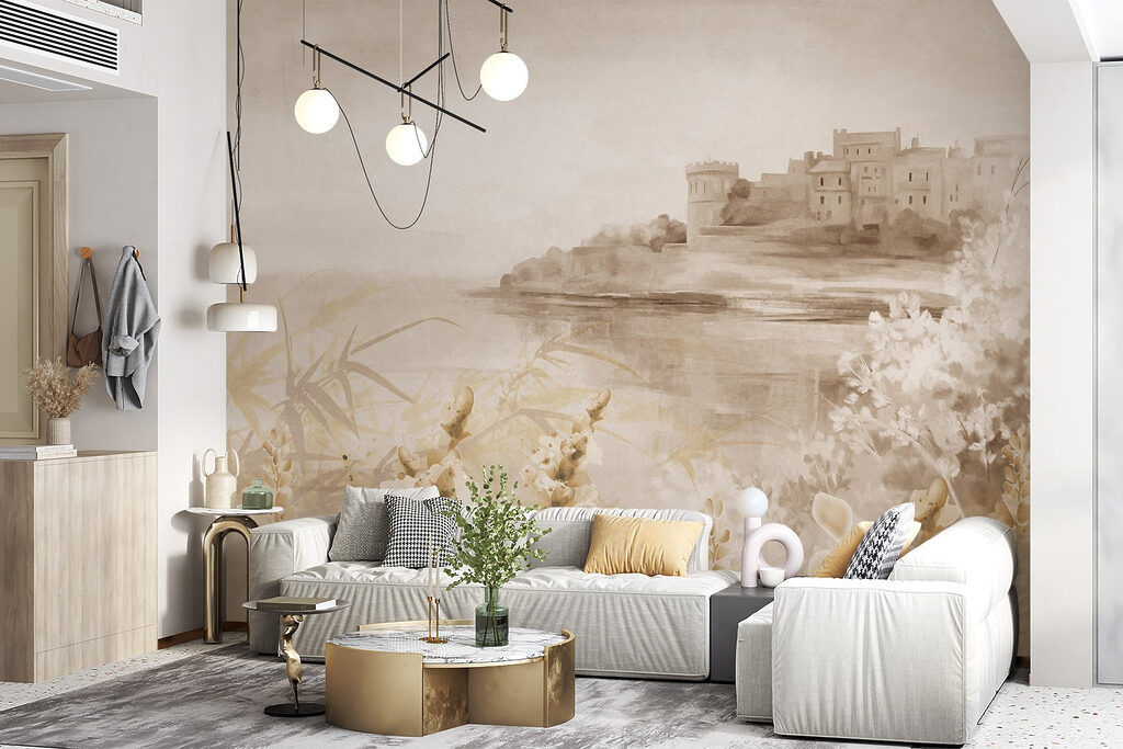 Beira de lago nevoenta — interior 5