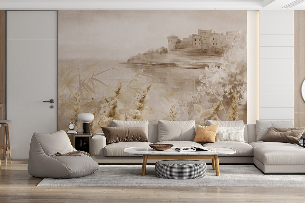 Beira de lago nevoenta — interior 6