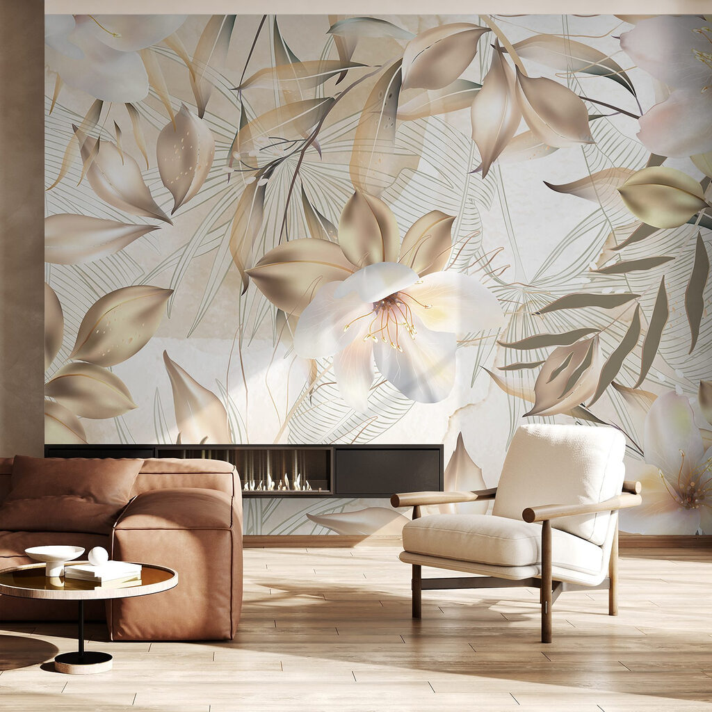 Flores tropicais em diagonal — interior 3