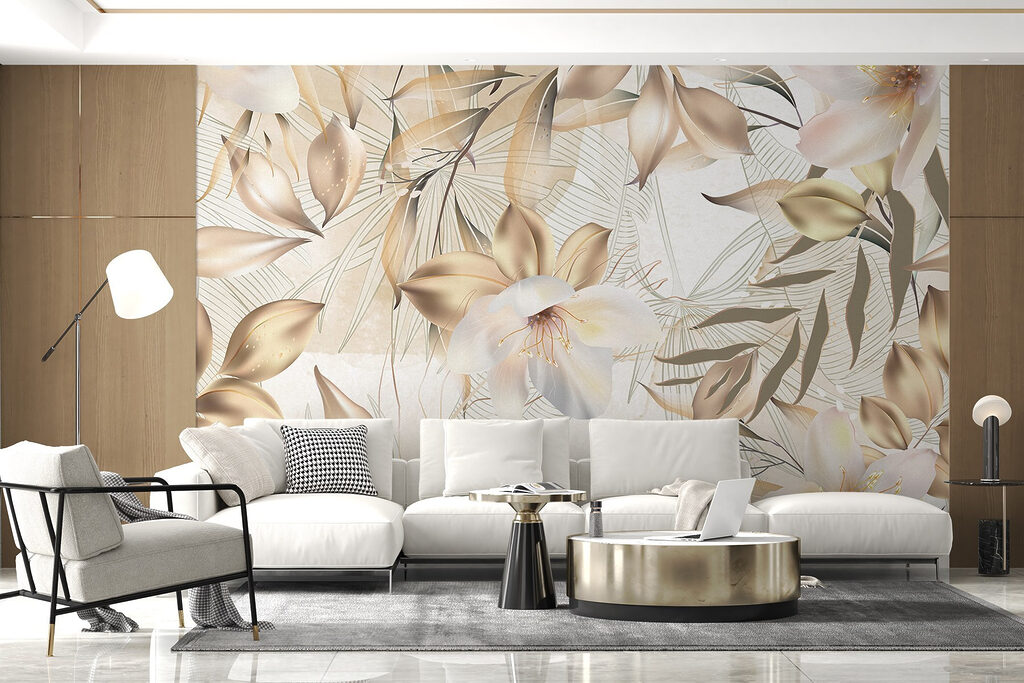 Flores tropicais em diagonal — interior 4