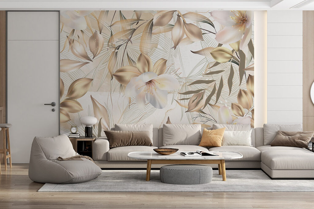 Flores tropicais em diagonal — interior 5
