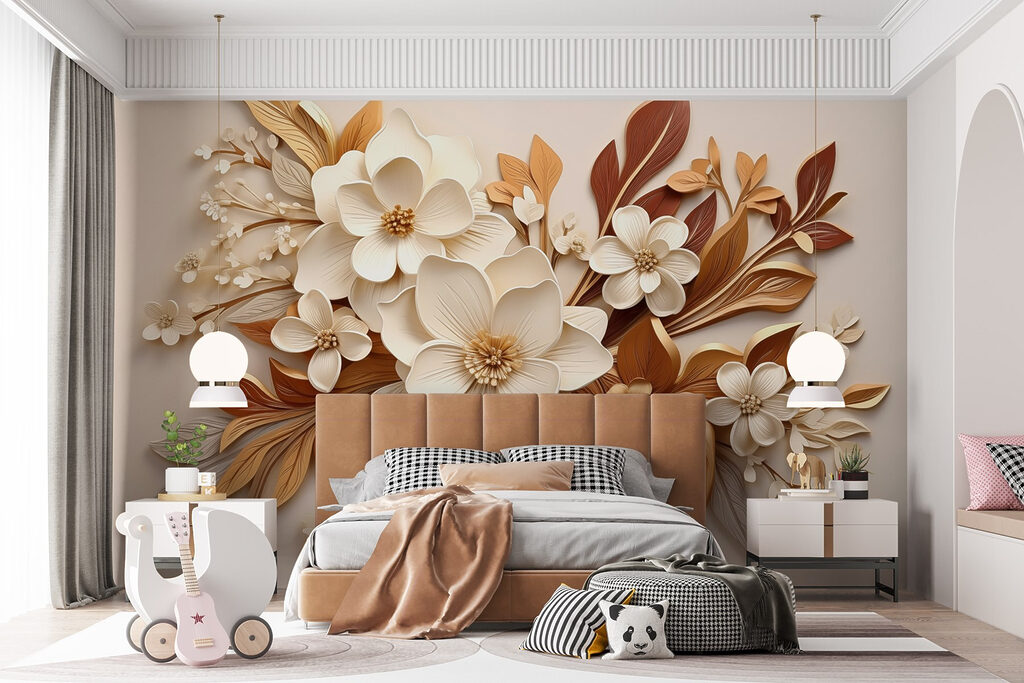 Flores com folhas cobreadas — interior 5