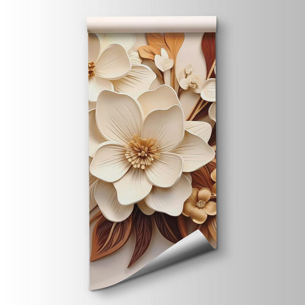 Flores com folhas cobreadas — vista do produto