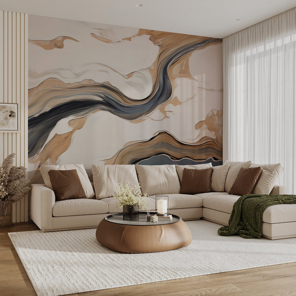 Correntes cinzentas sobre creme — interior 7