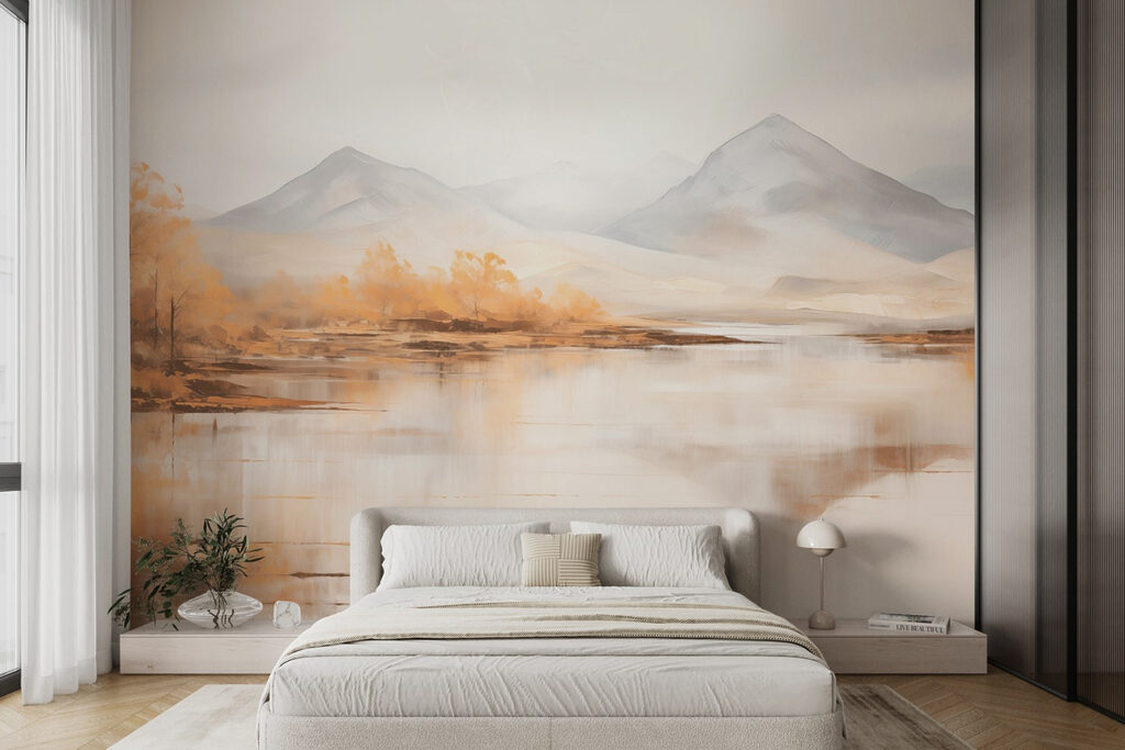 Lago outonal entre montanhas — interior 4