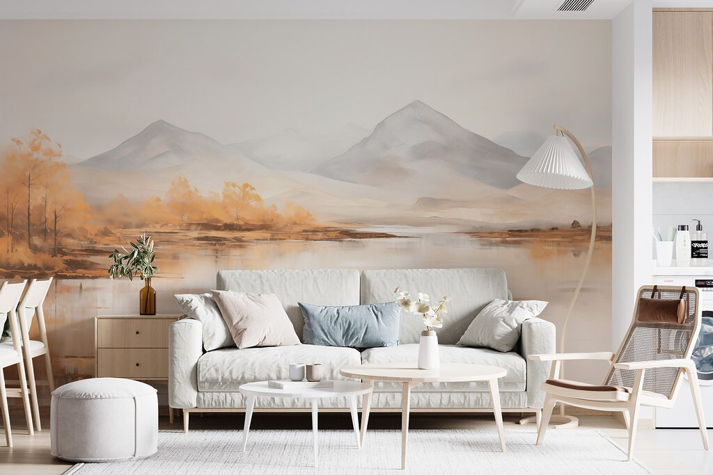 Lago outonal entre montanhas — interior 6